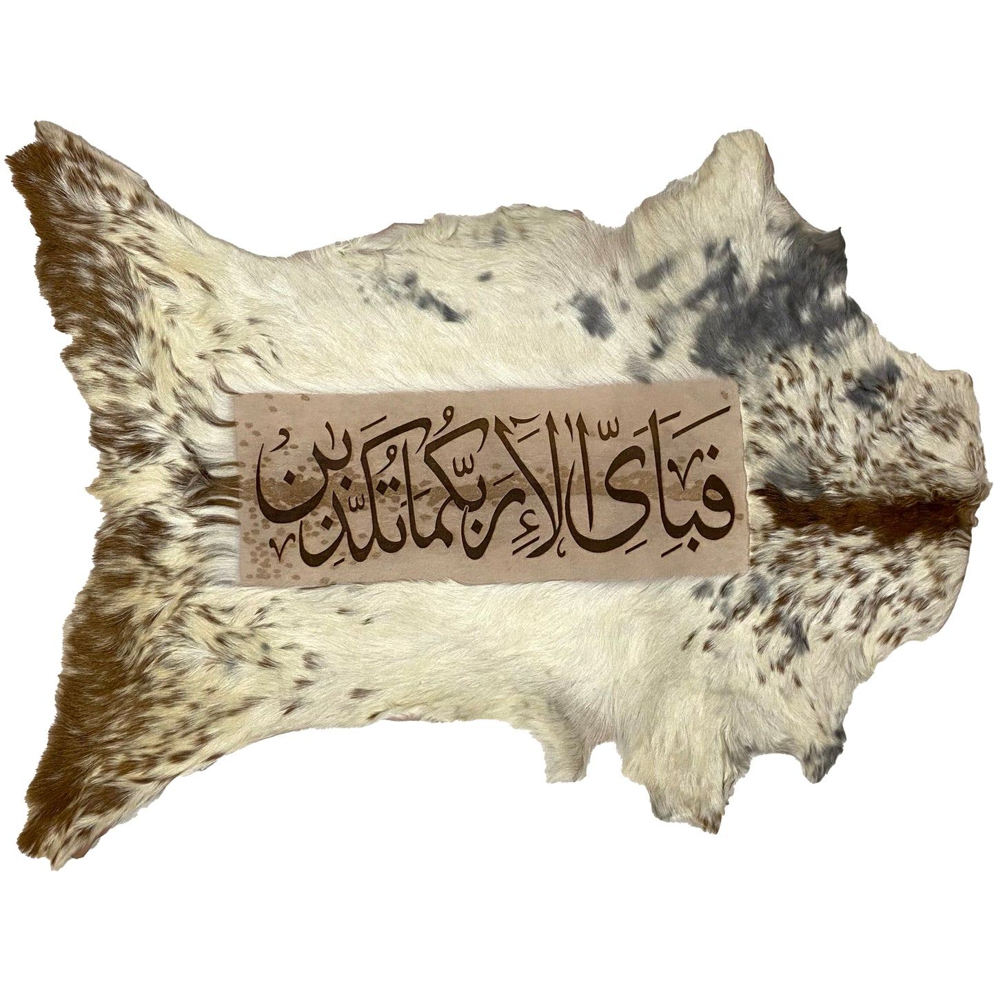 Fabi Ayyi Alaa Ayat Goatskin Calligraphy GC-329 31x22 INCH
