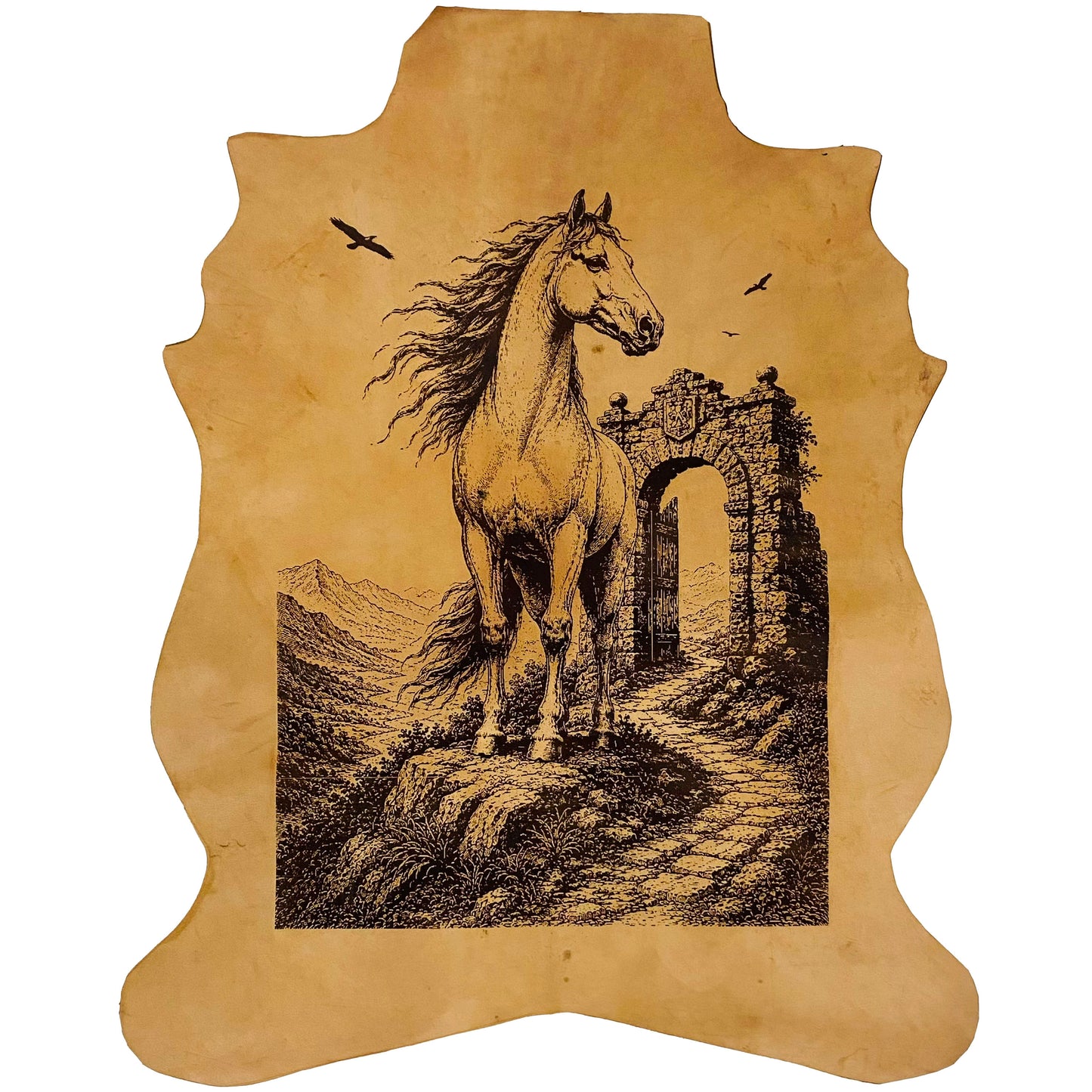 LA-107 The Noble Stallion 32x24 INCH