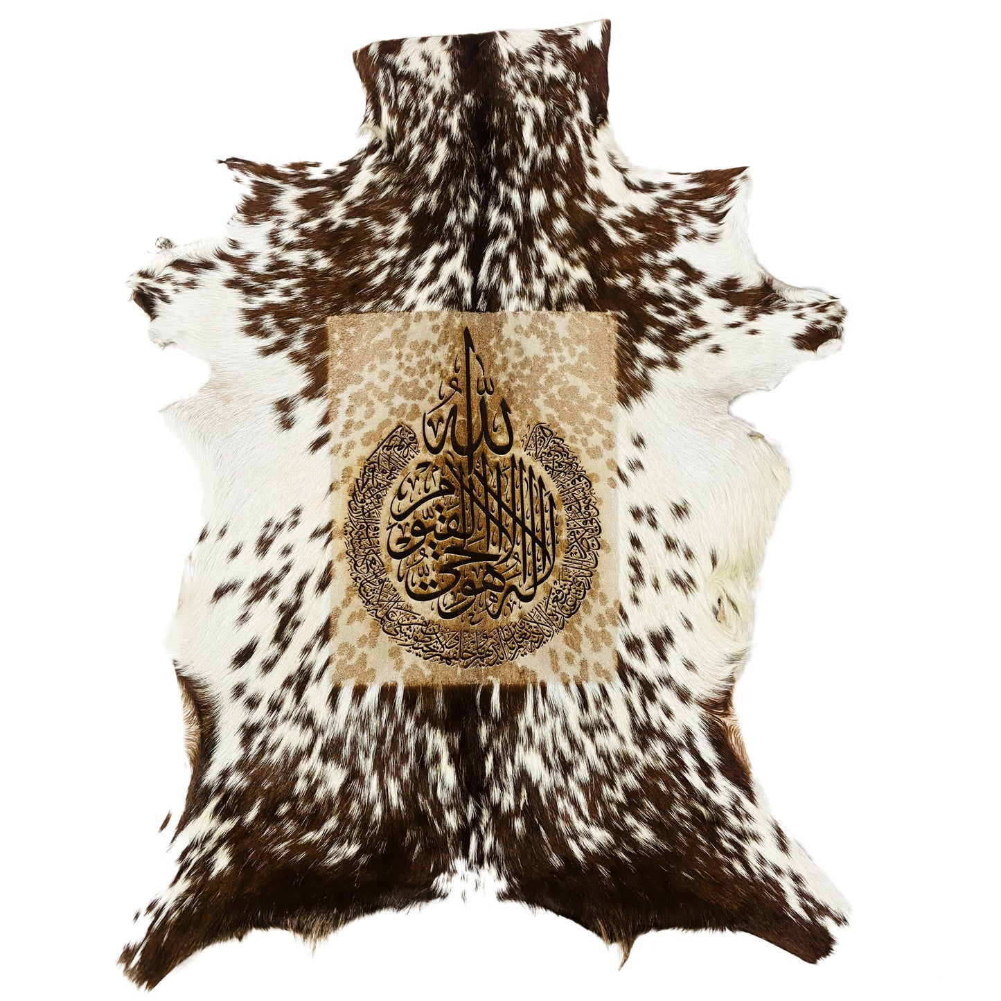 Ayat-ul-Kursi Goat Skin Calligraphy GC-216 31x25 INCH