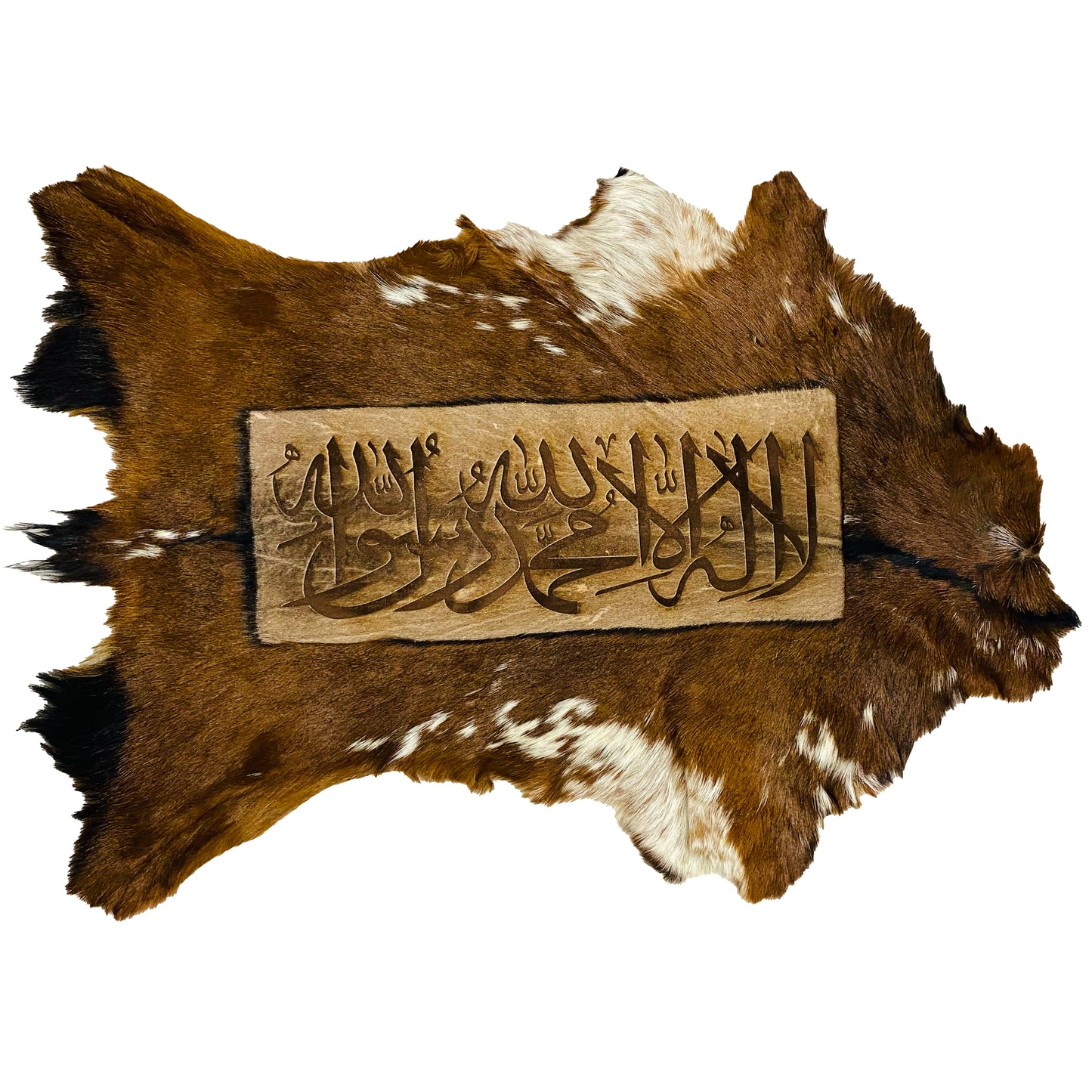 Kalma Tayyaba Ayat Goatskin Calligraphy GC-244 28x19 INCH