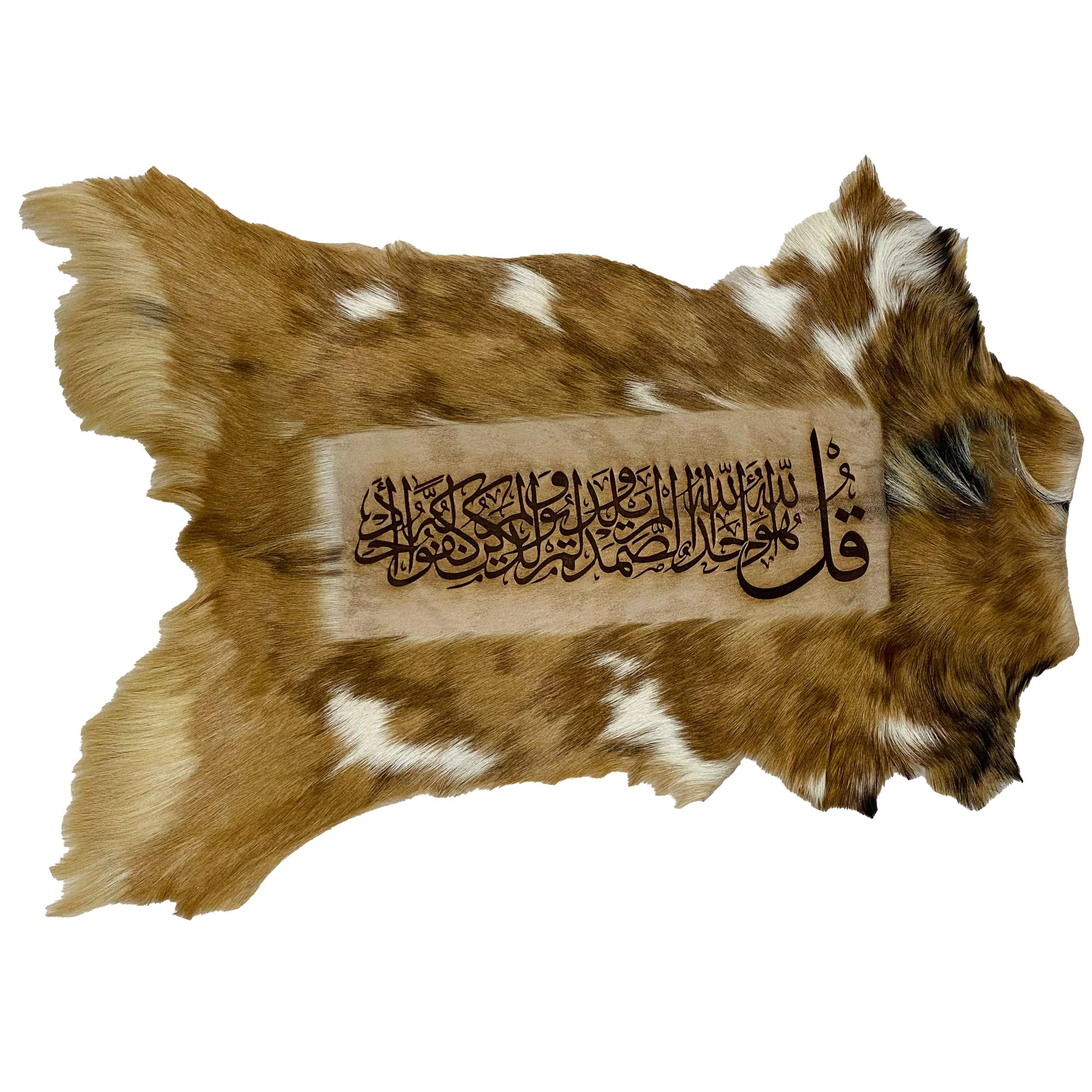 Surah Ikhlas Ayat Goatskin Calligraphy GC-251 28x21 INCH