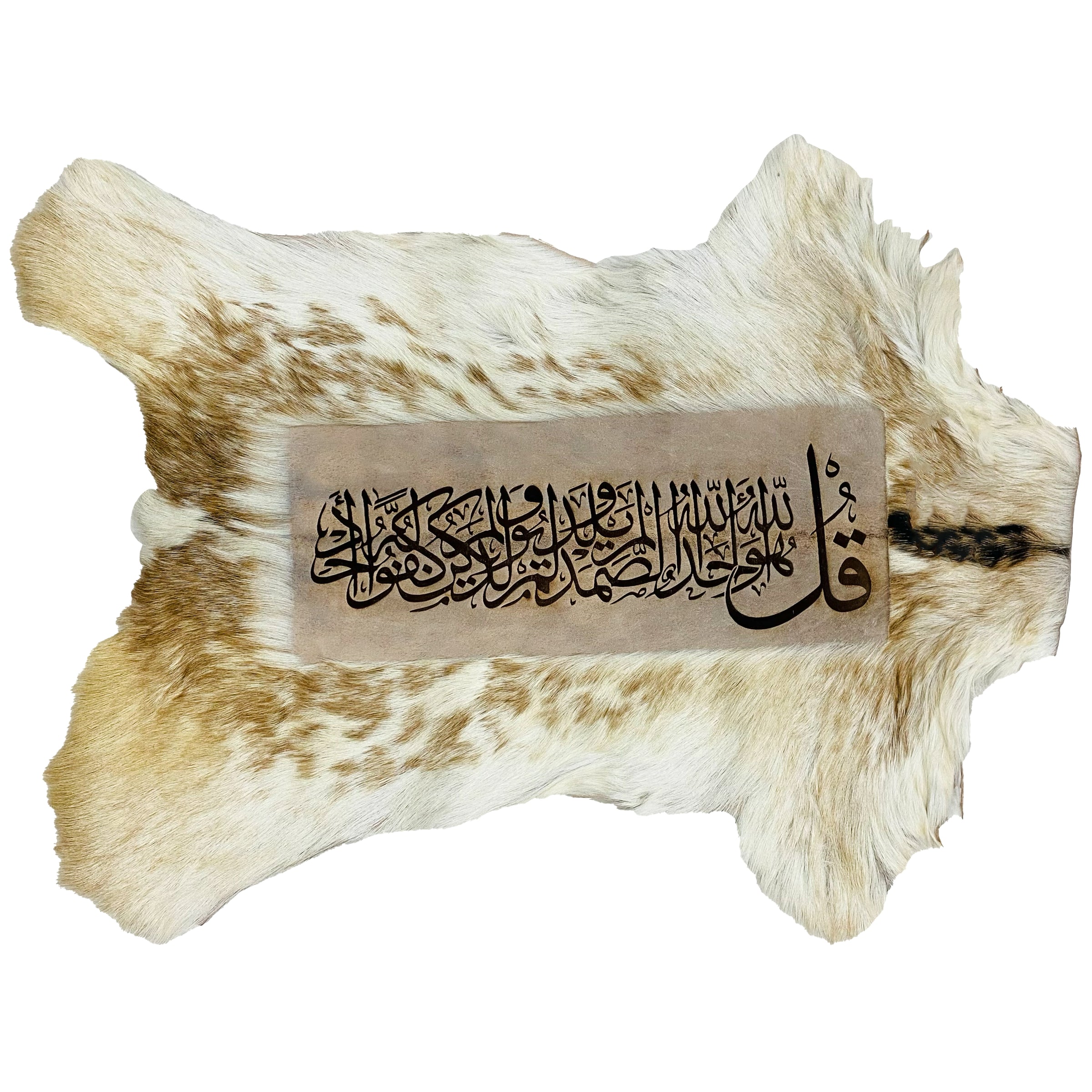Surah Ikhlas Ayat Goatskin Calligraphy GC-254 27x22 INCH