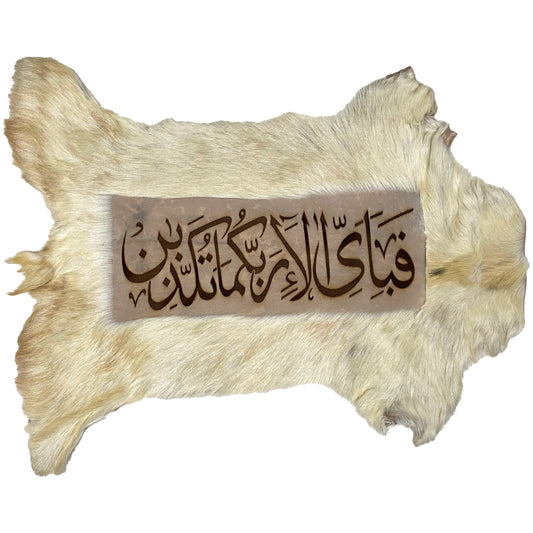 Fabi Ayyi Alaa Ayat Goatskin Calligraphy GC-325 27x20 INCH