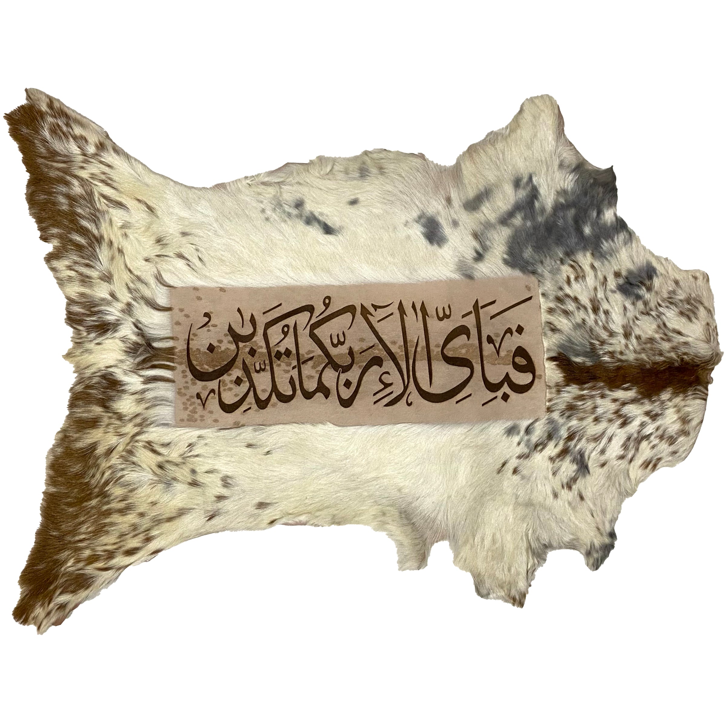 Fabi Ayyi Alaa Ayat Goatskin Calligraphy GC-329 31x22 INCH