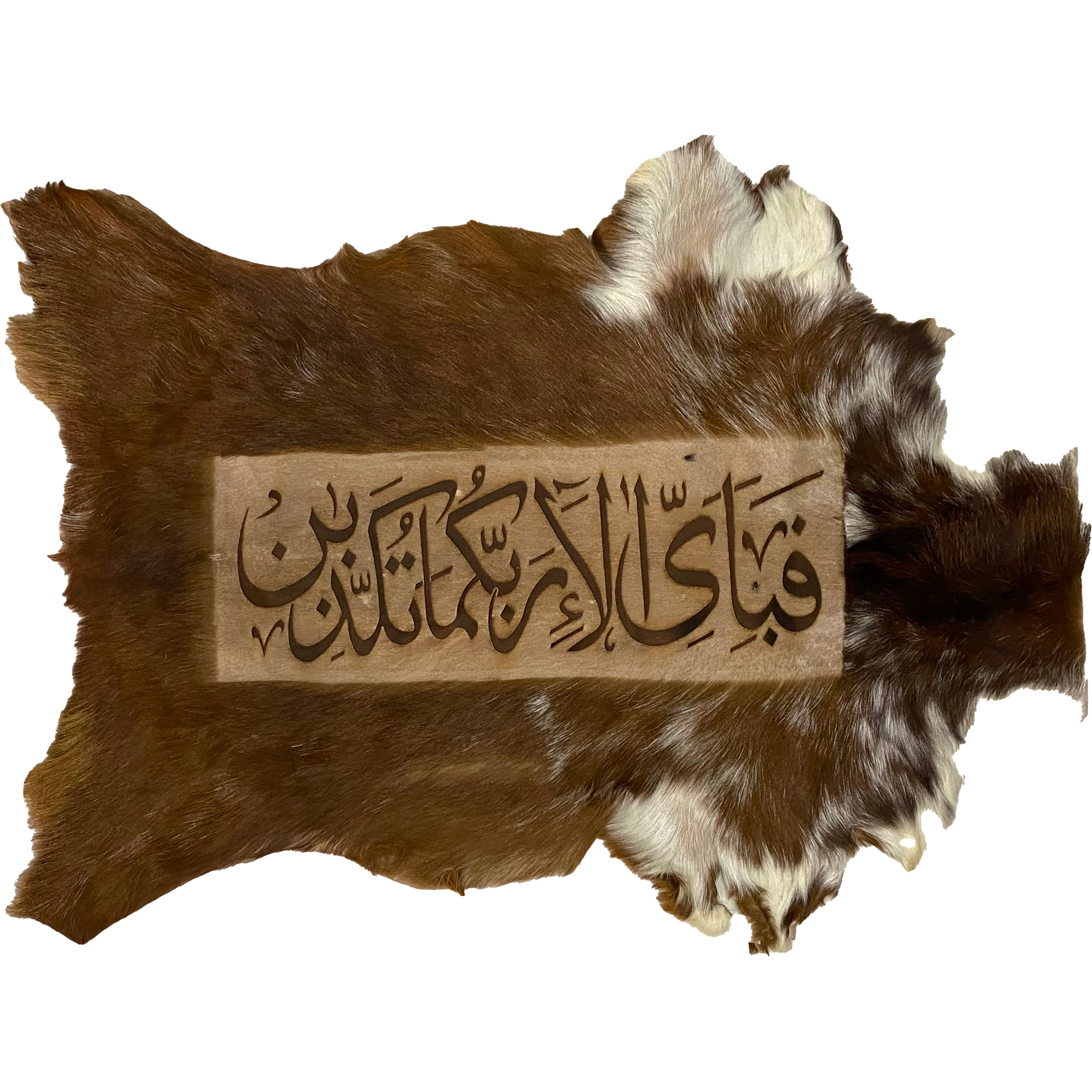 Fabi Ayyi Alaa Ayat Goatskin Calligraphy GC-331 28x21 INCH