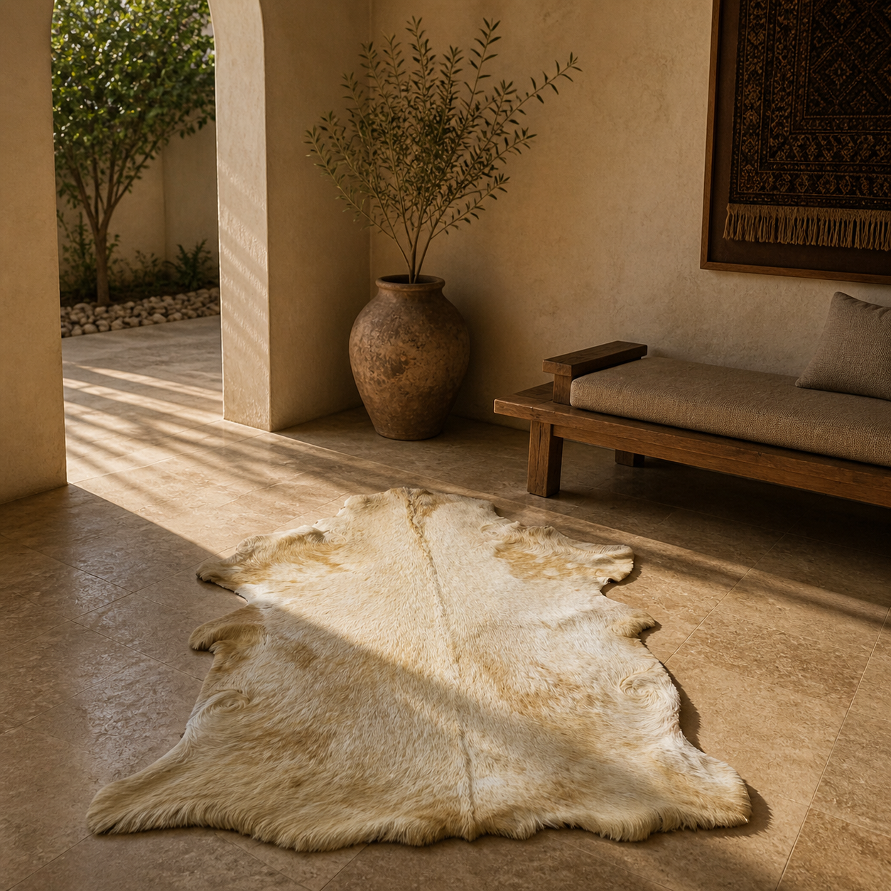 Goatskin Rug GR-106 43x31 INCH