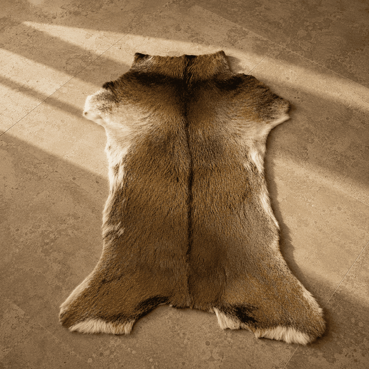 Goatskin Rug GR-119 38x25 INCH