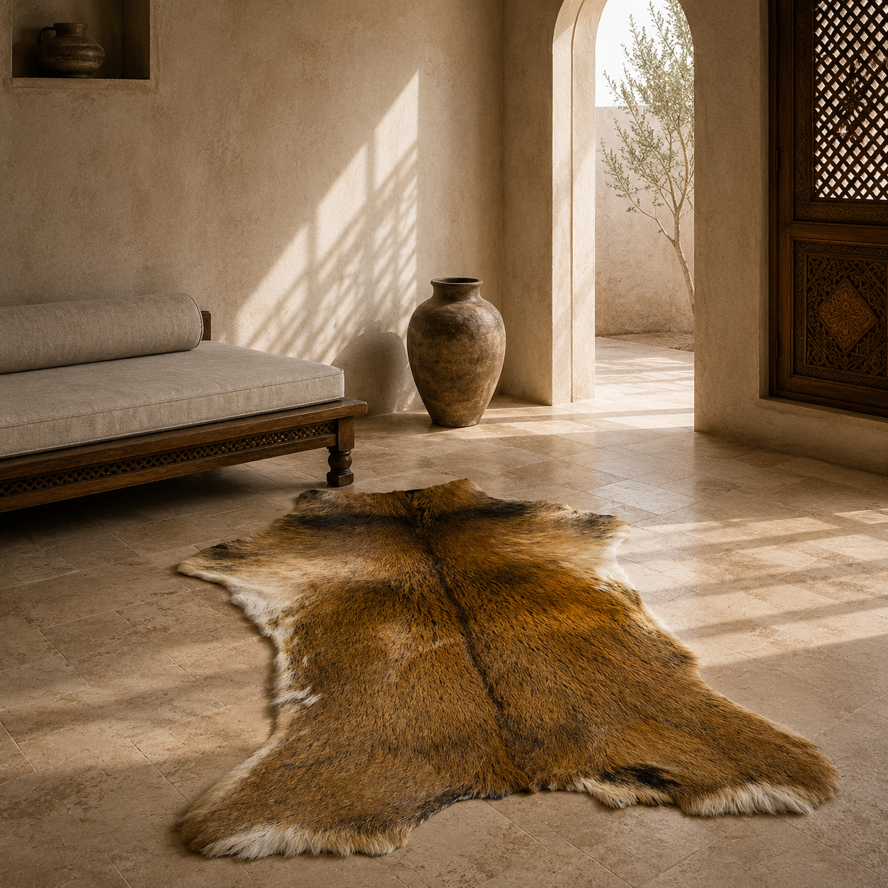 Goatskin Rug GR-119 38x25 INCH