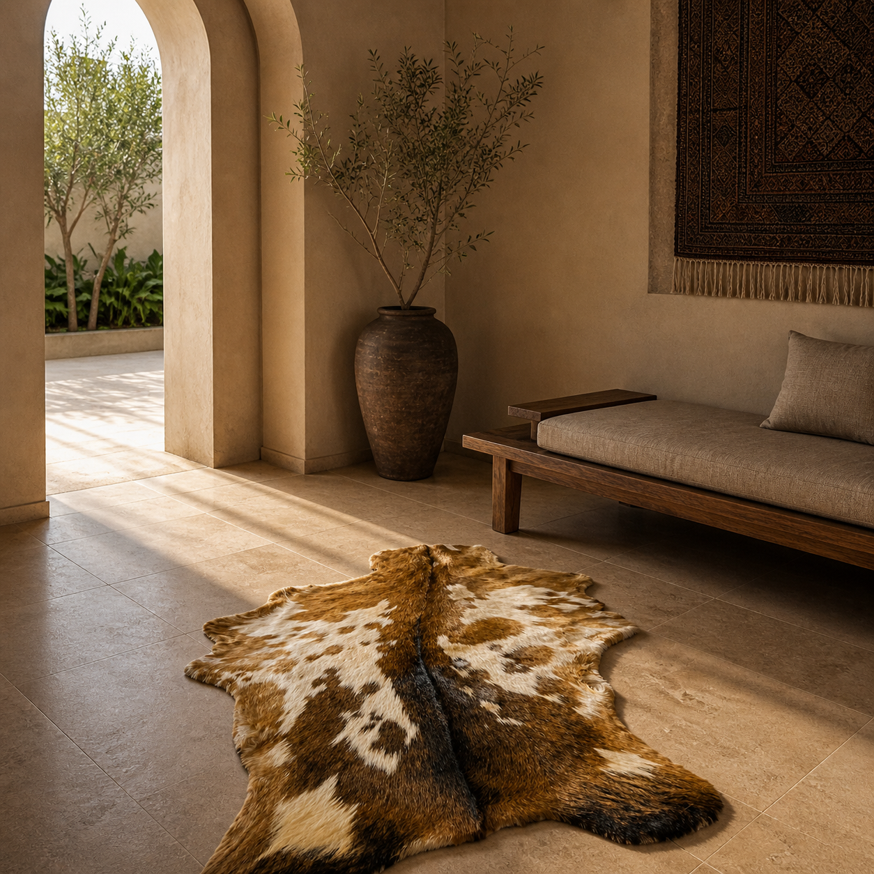 Goatskin Rug GR-103 39x26 INCH