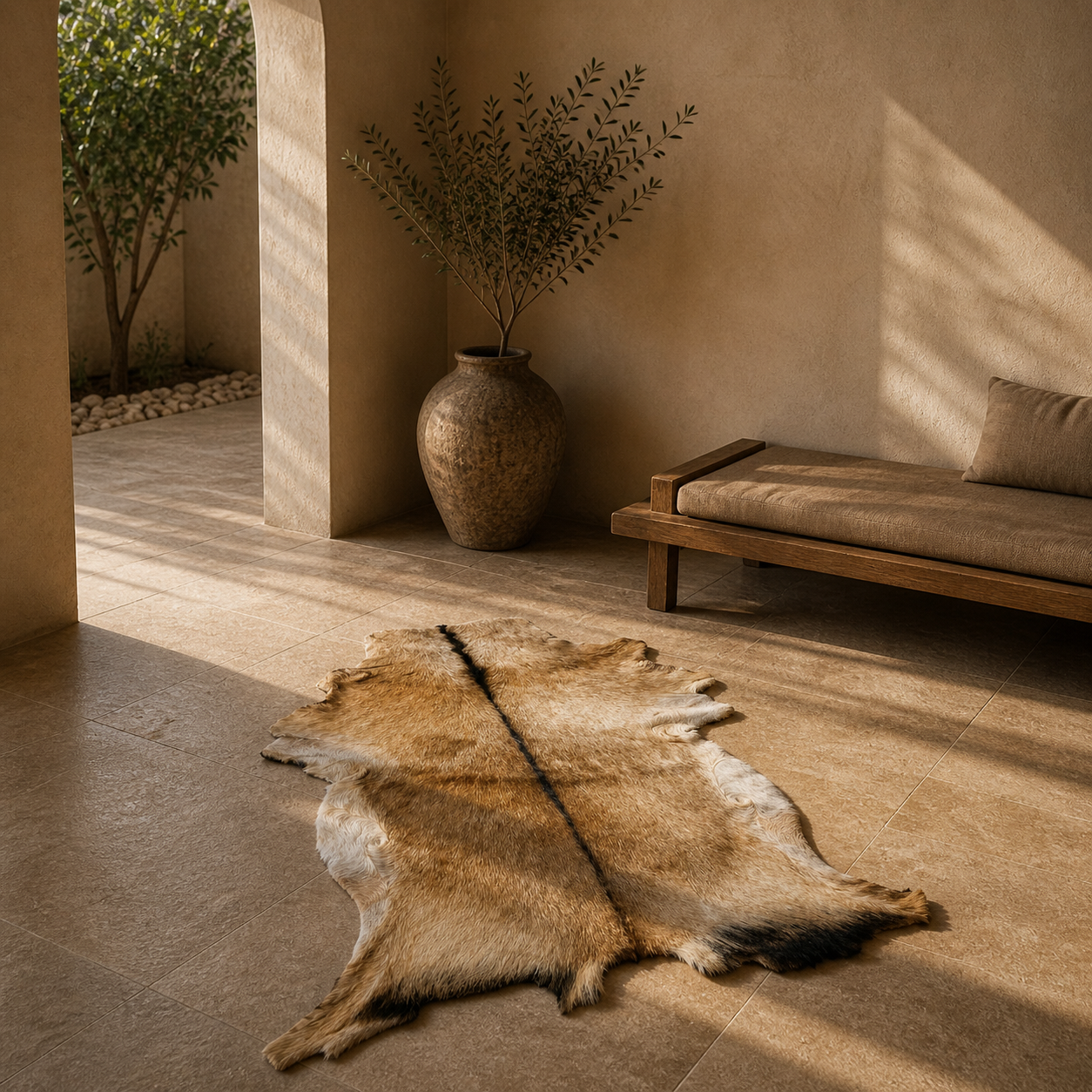 Goatskin Rug GR-107 43x30 INCH