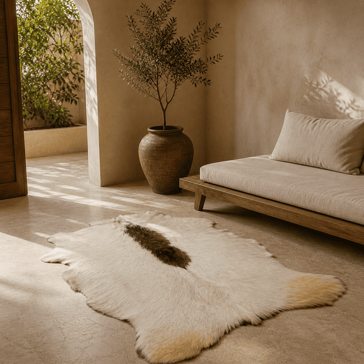 Goatskin Rug GR-109 35x28 INCH