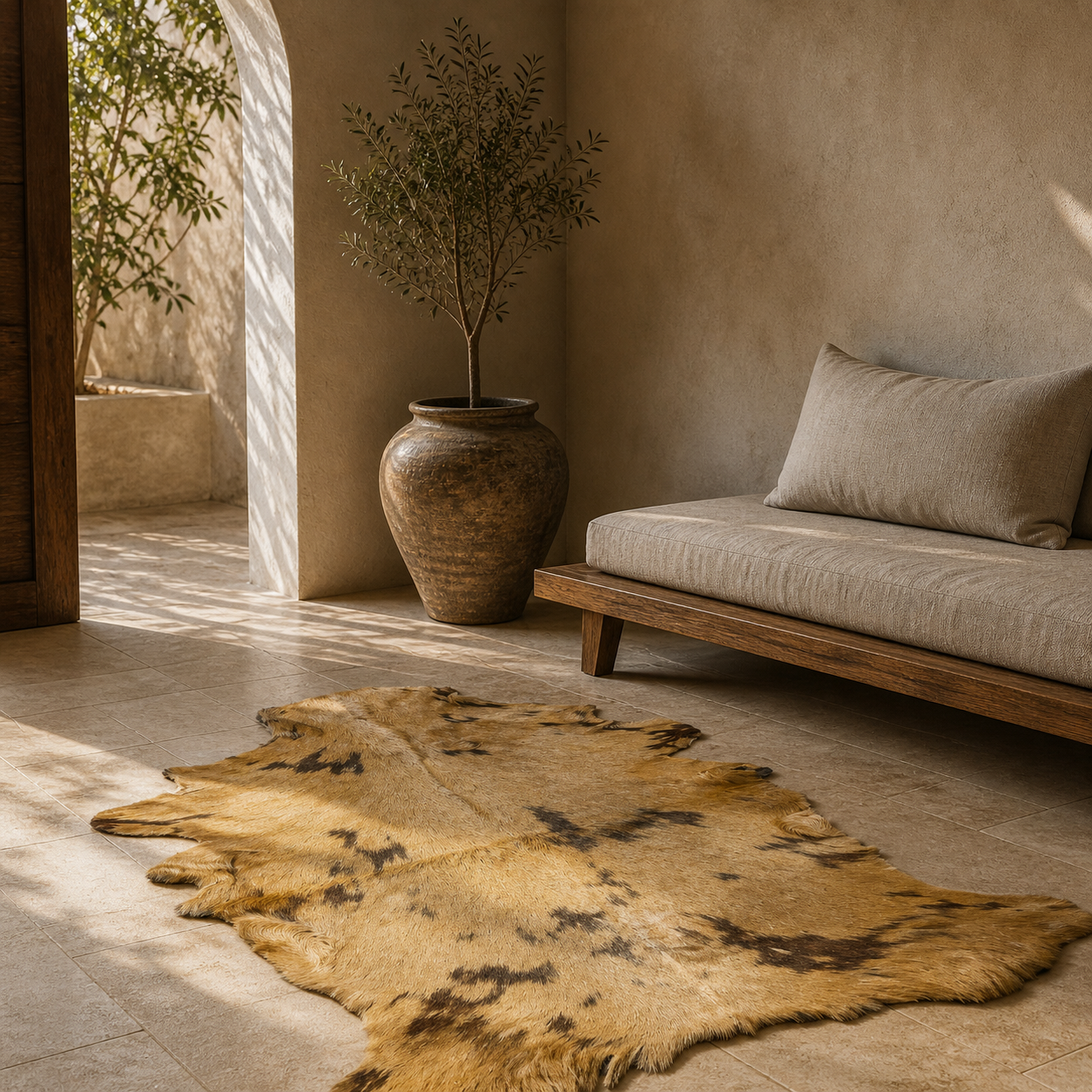 Goatskin Rug GR-110 41x27 INCH