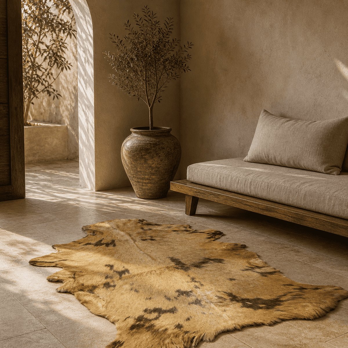 Goatskin Rug GR-110 41x27 INCH