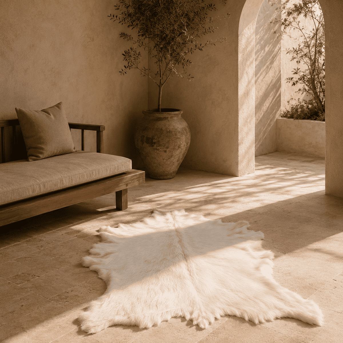 Goatskin Rug GR-112 50x35 INCH