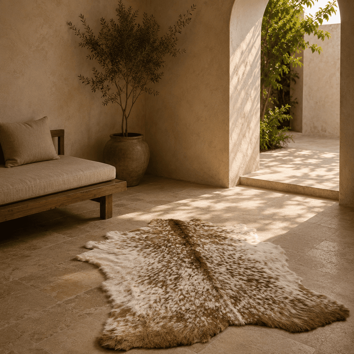 Goatskin Rug GR-113 36x26 INCH