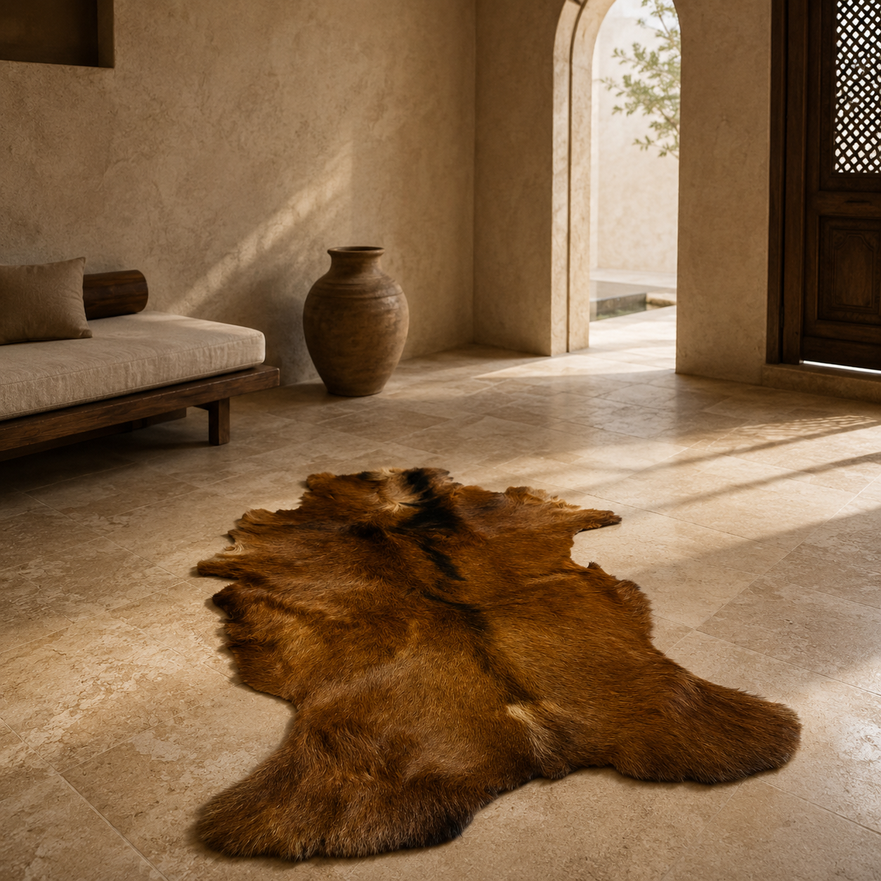 Goatskin Rug GR-115 46x33 INCH