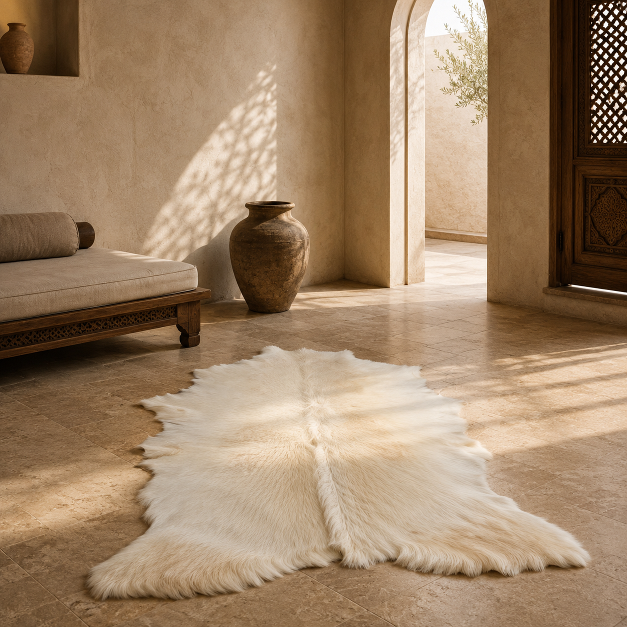 Goatskin Rug GR-117 42x24 INCH