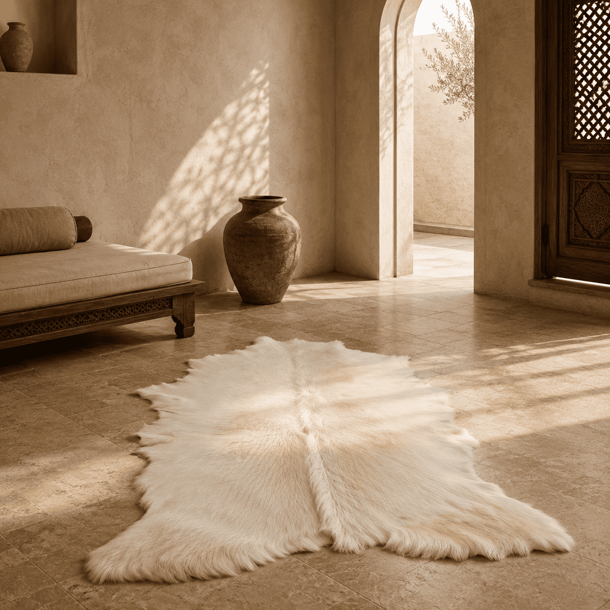 Goatskin Rug GR-117 42x24 INCH