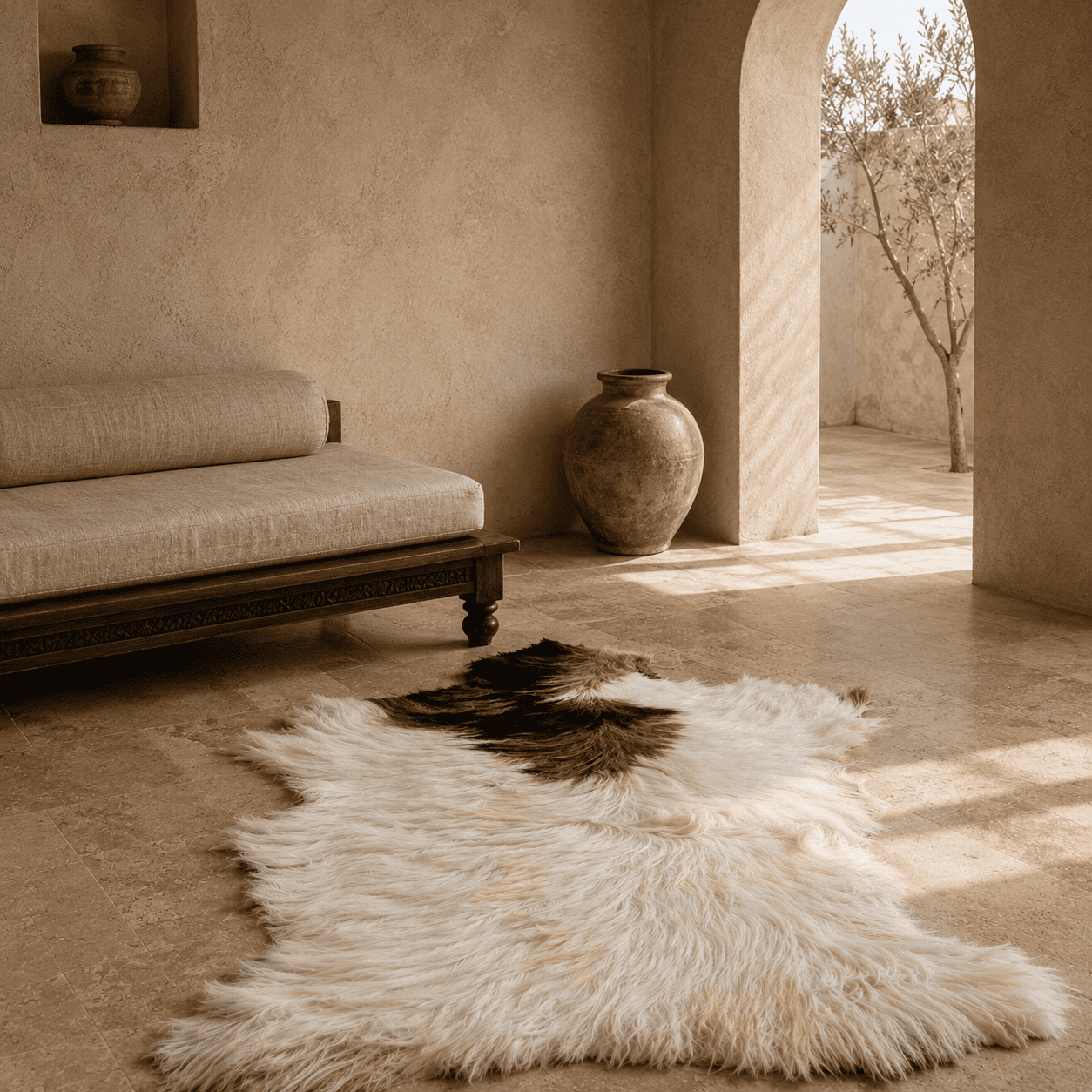 Goatskin Rug GR-121 43x29 INCH