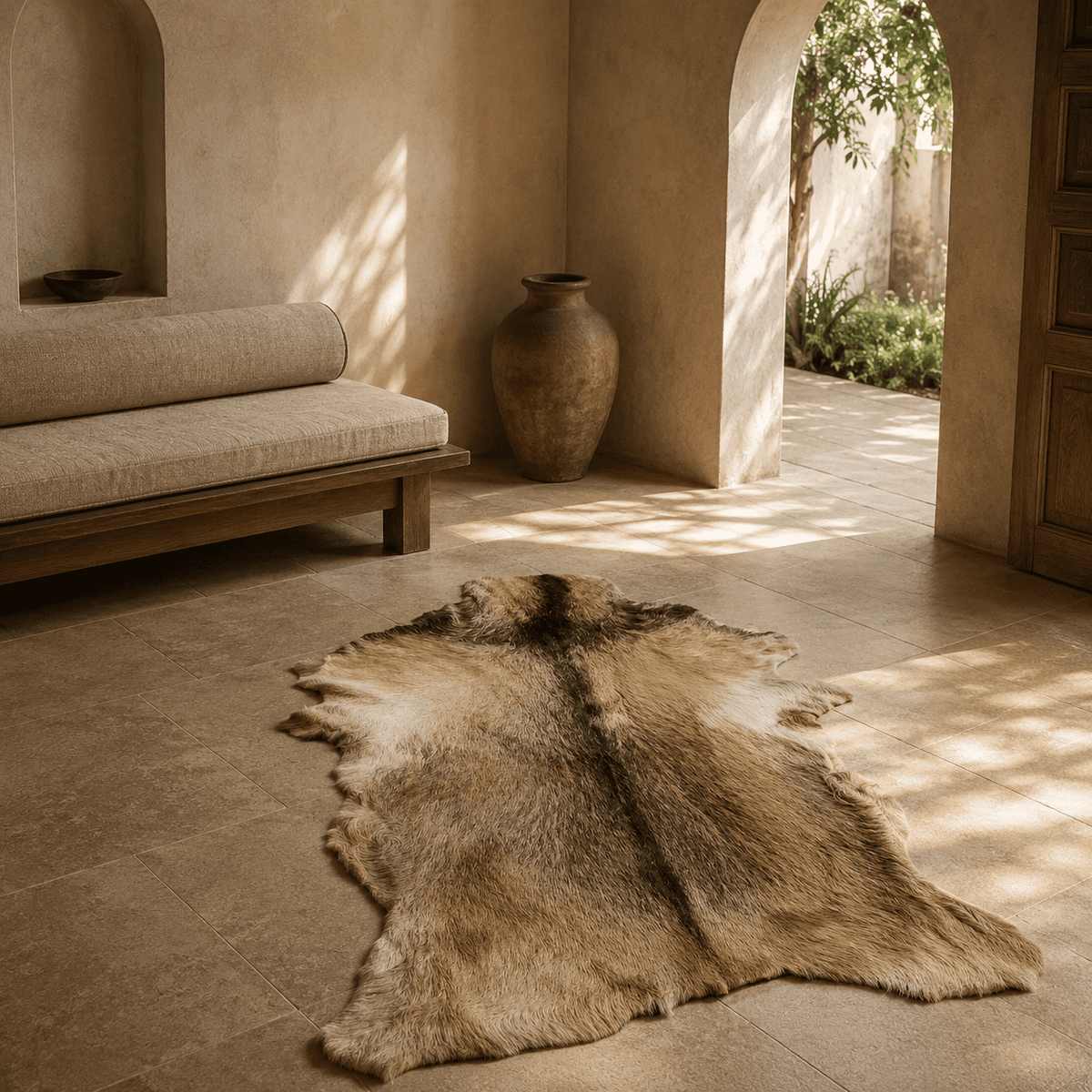 Goatskin Rug GR-124 41x28 INCH