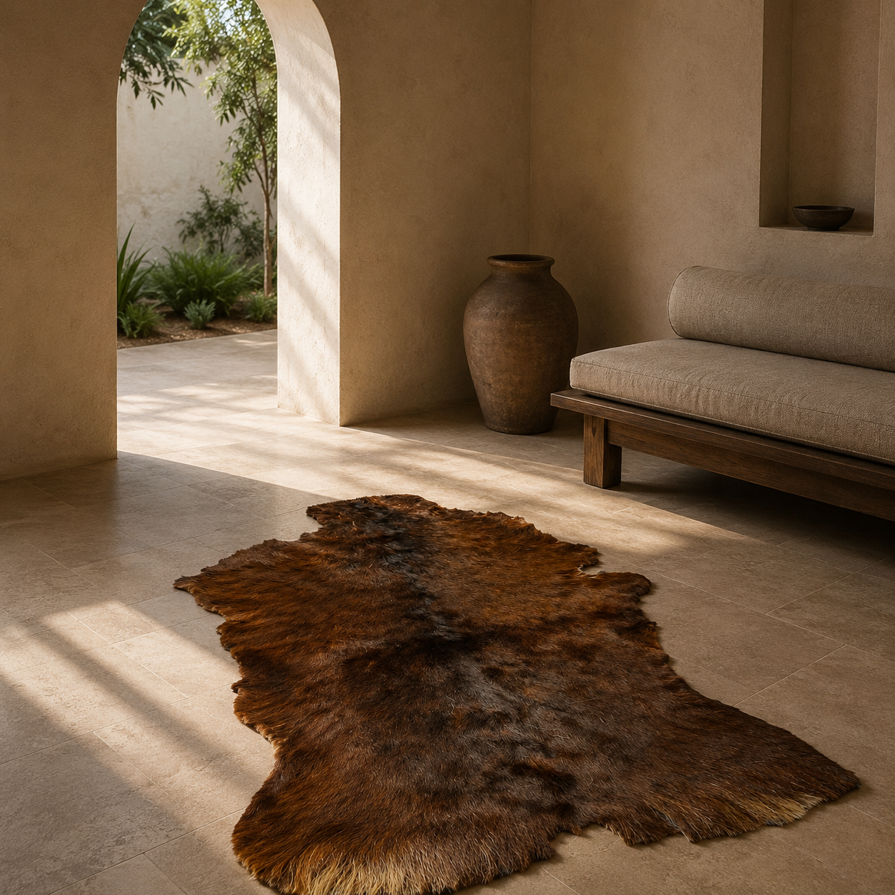 Goatskin Rug GR-125 44x28 INCH