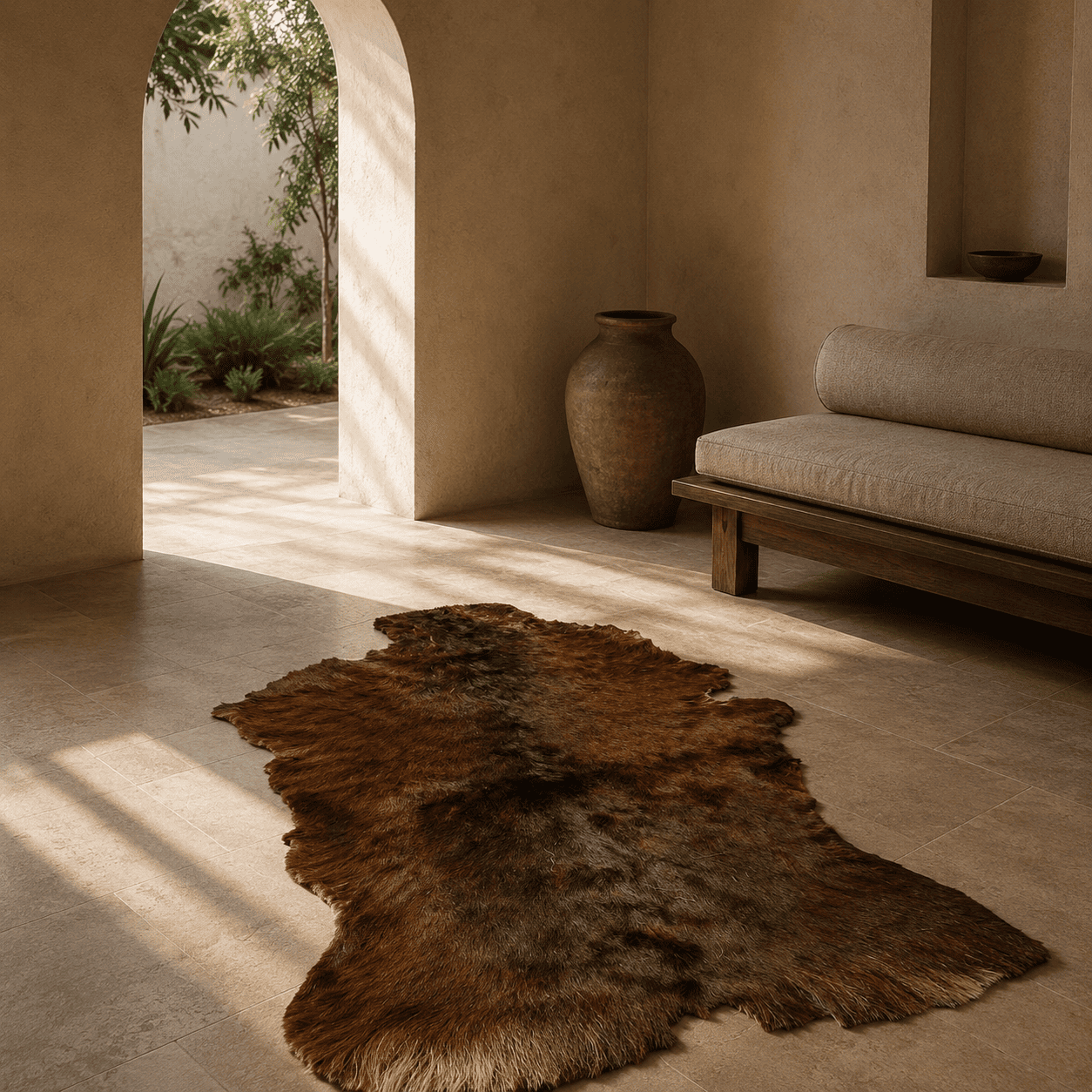 Goatskin Rug GR-125 44x28 INCH