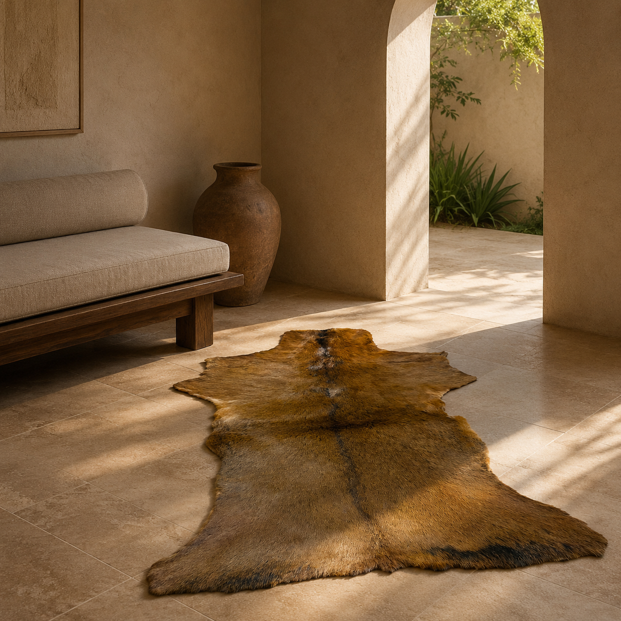 Goatskin Rug GR-126 39x29 INCH