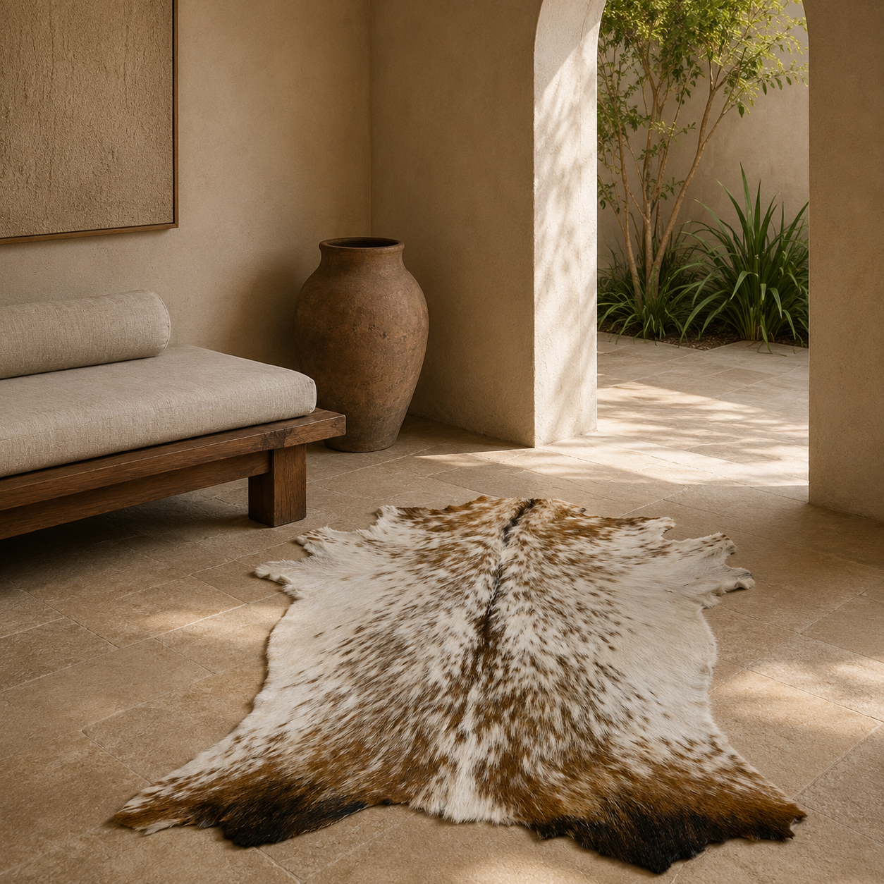 Goatskin Rug GR-127 37x34 INCH
