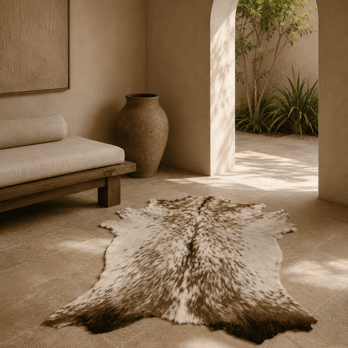 Goatskin Rug GR-127 37x34 INCH