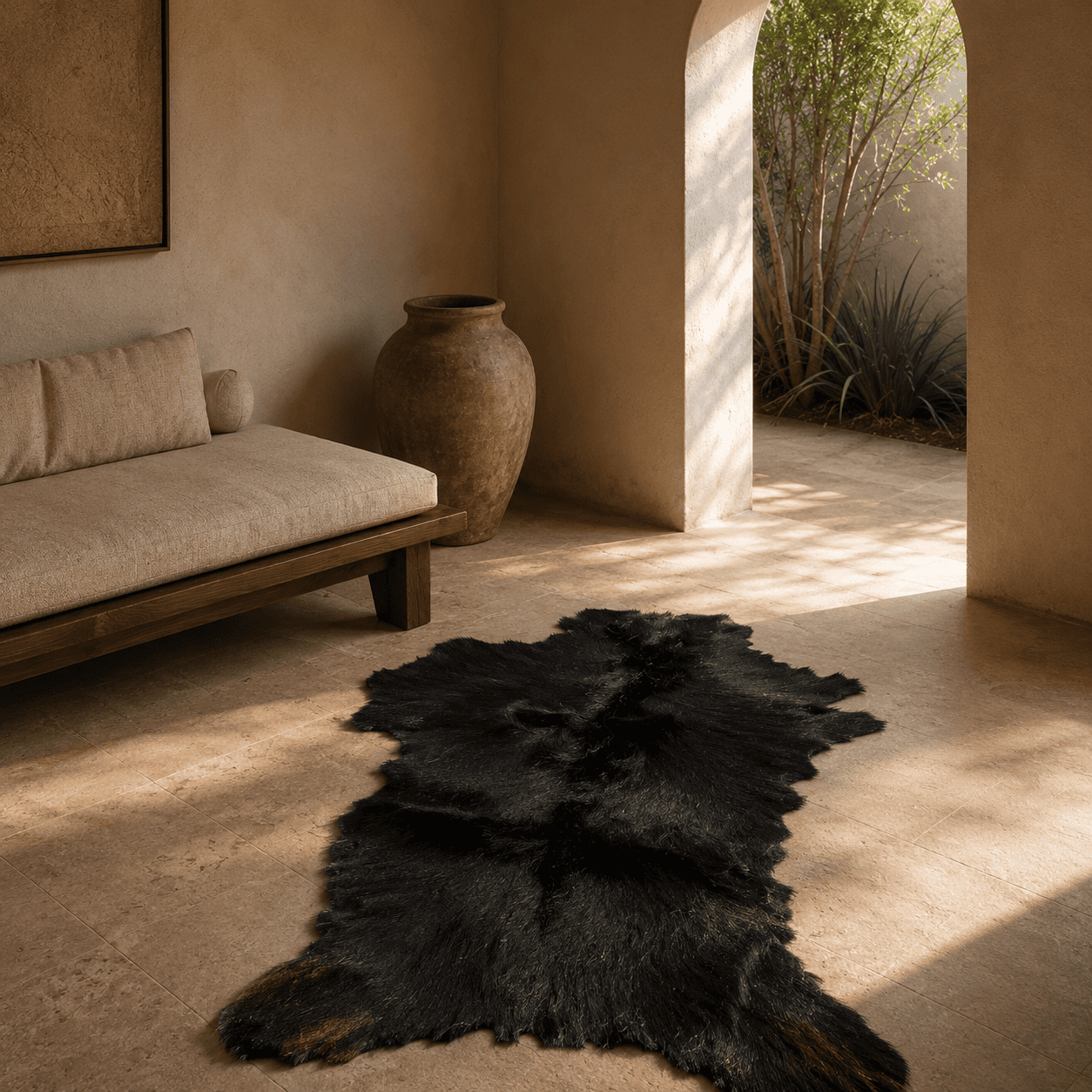 Goatskin Rug GR-129 43x27 INCH