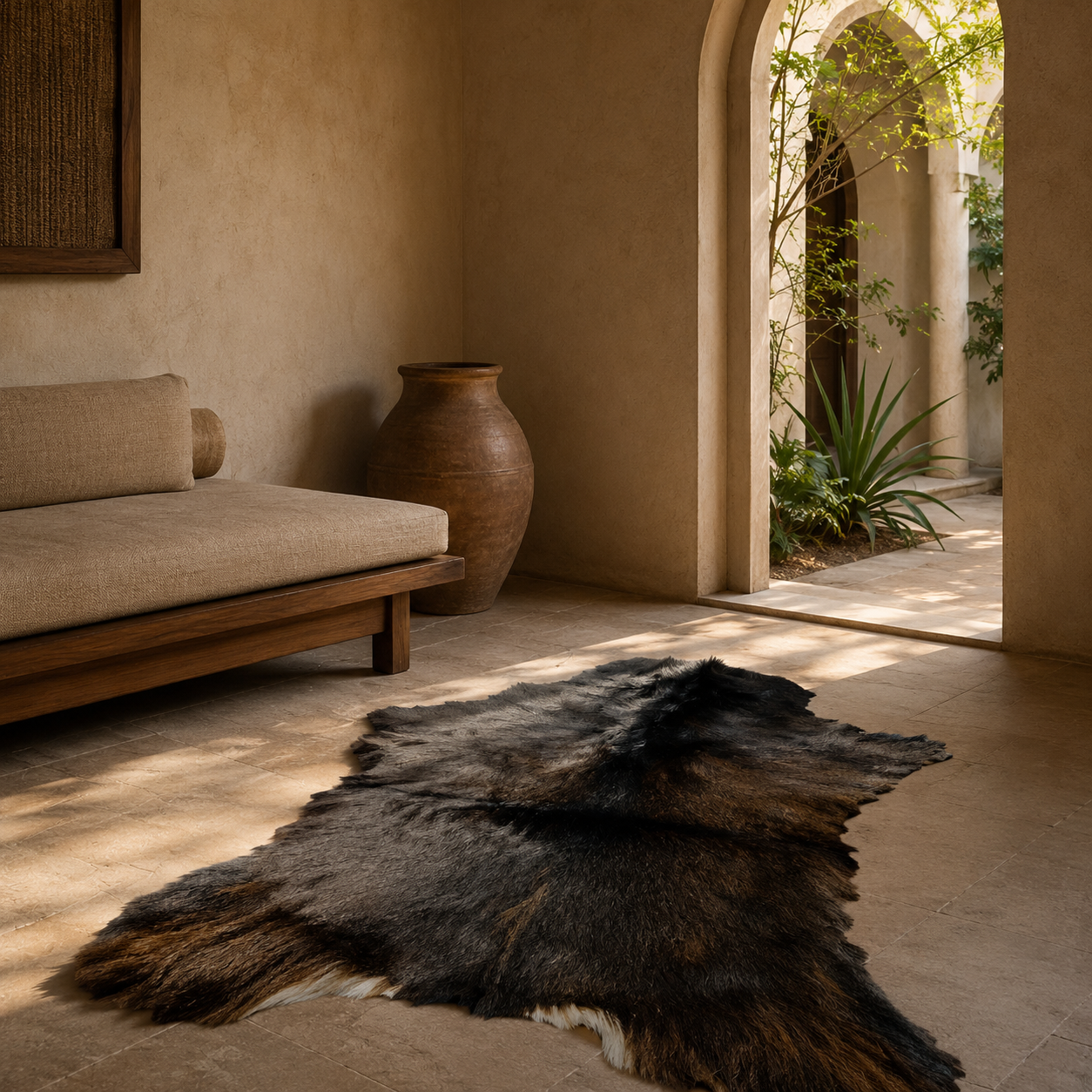 Goatskin Rug GR-131 43x26 INCH