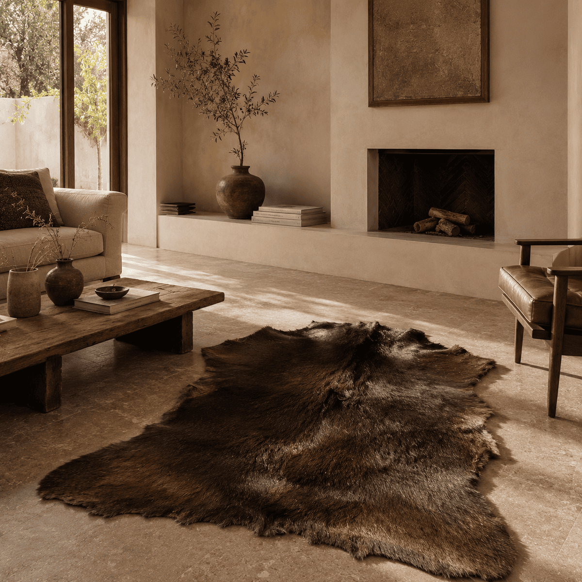 Goatskin Rug GR-144 36x28 INCH