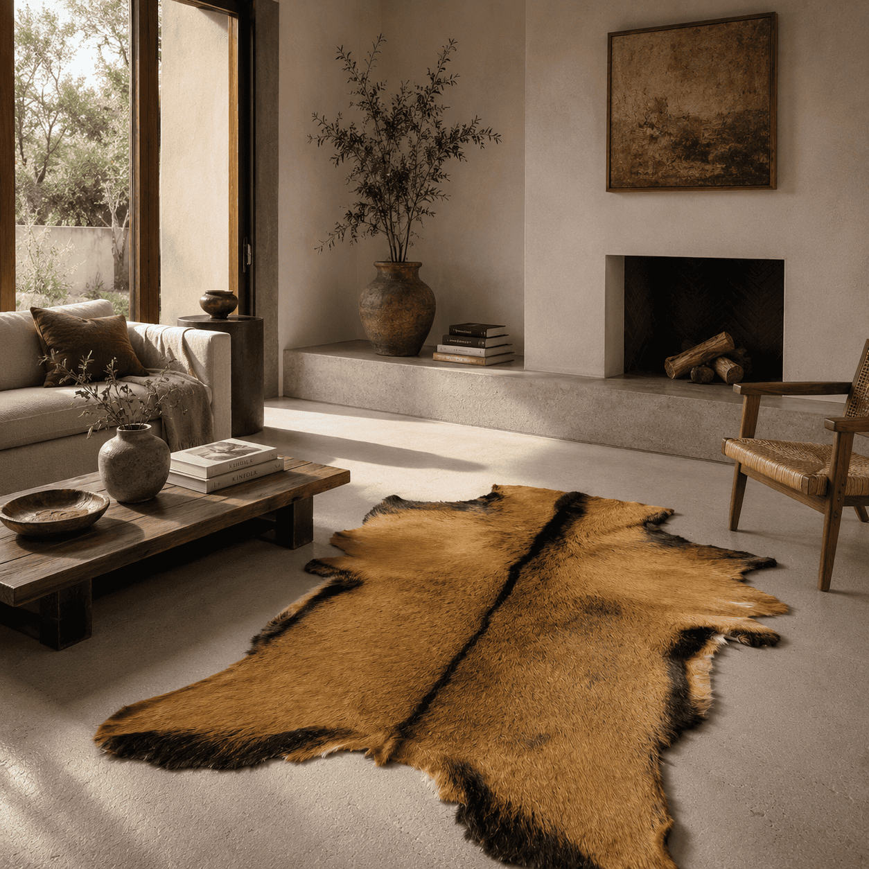 Goatskin Rug GR-145 44x27 INCH