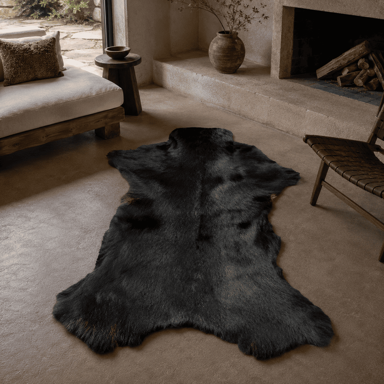 Goatskin Rug GR-148 41x27 INCH