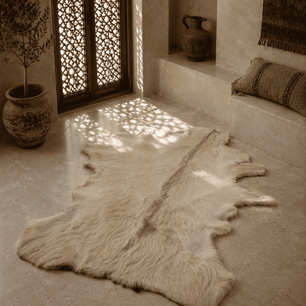 Goatskin Rug GR-162 41x31 INCH