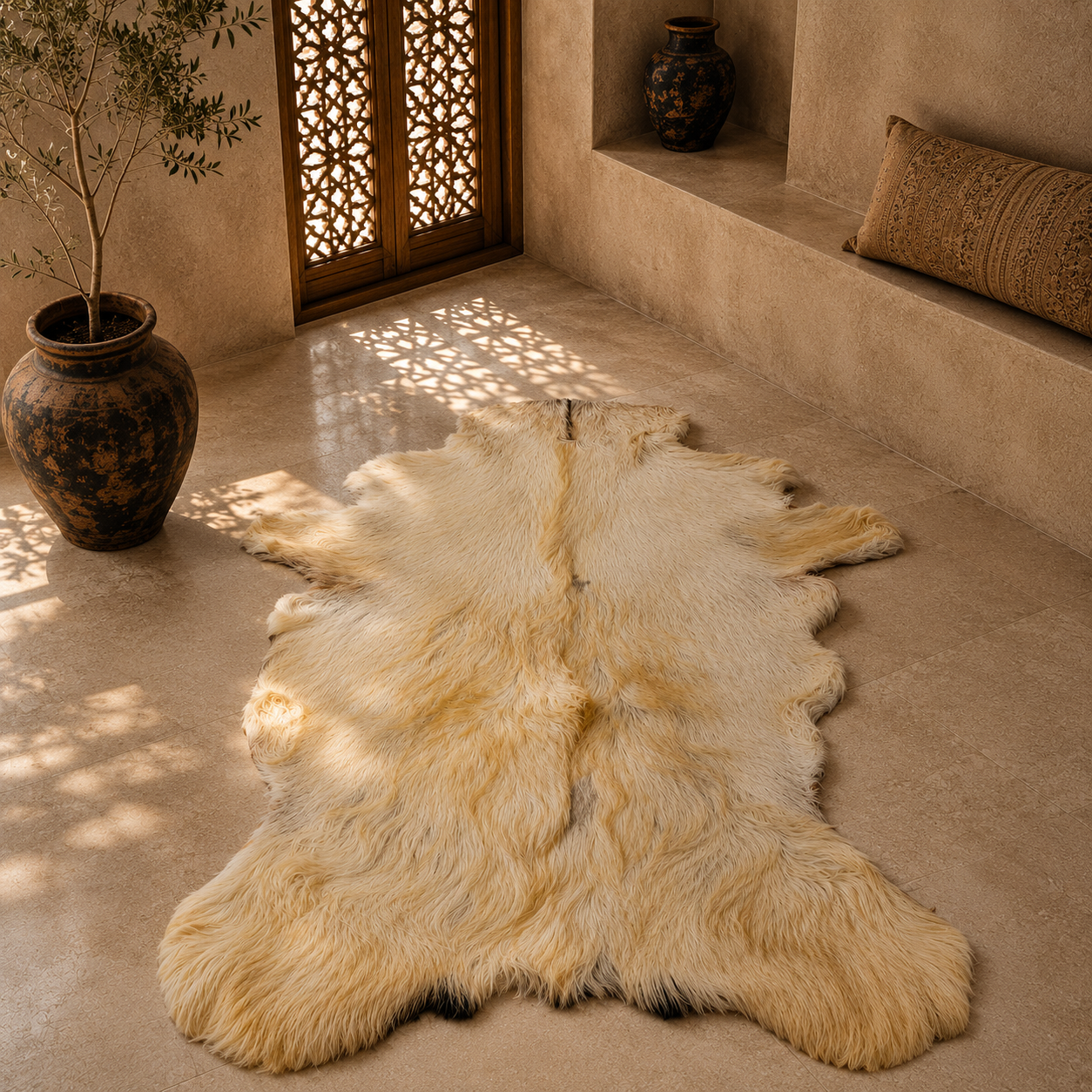 Goatskin Rug GR-162 41x31 INCH