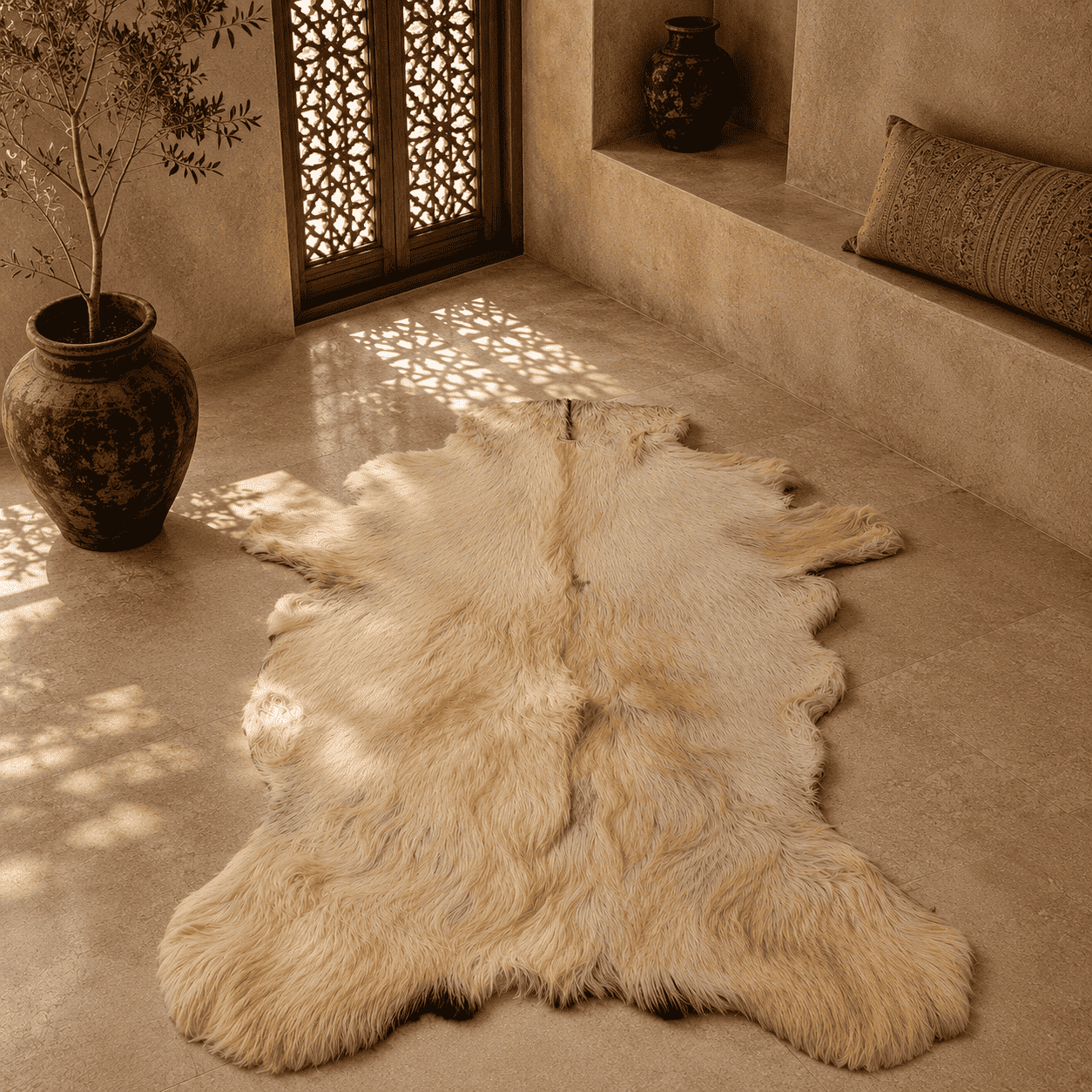 Goatskin Rug GR-162 41x31 INCH