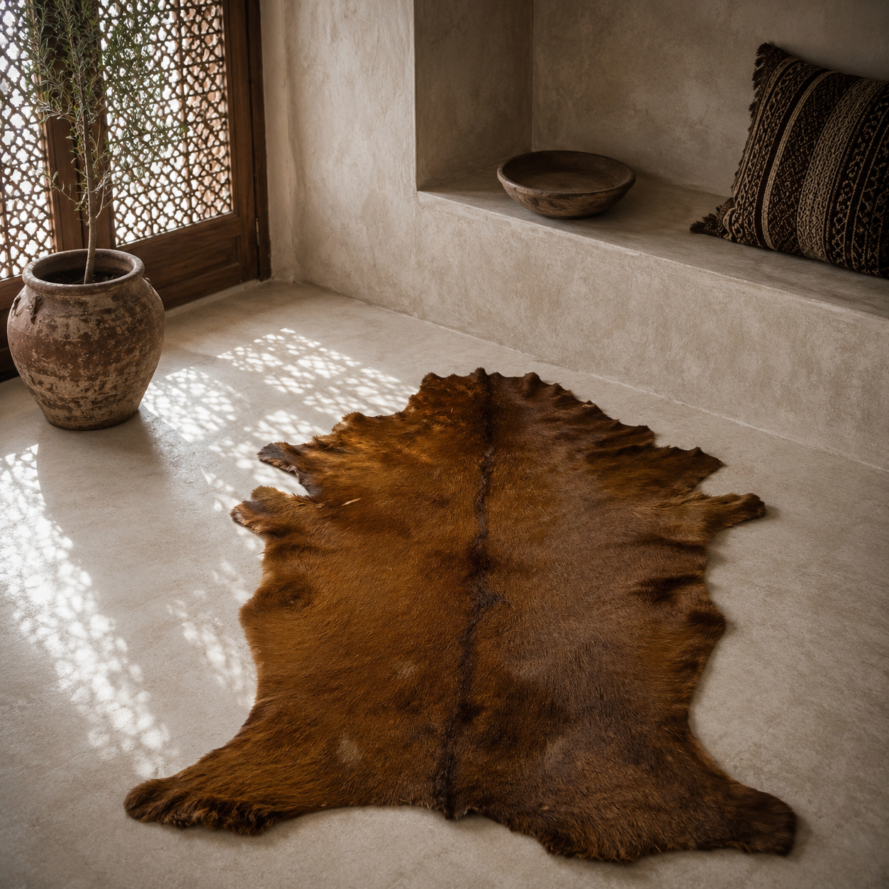 Goatskin Rug GR-164 44x28 INCH
