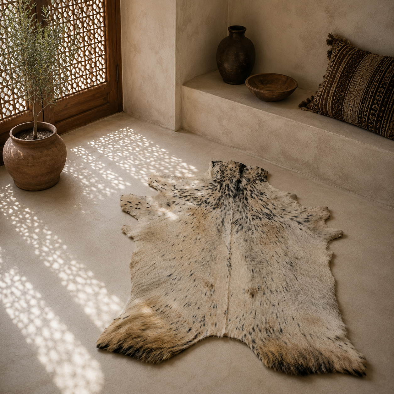 Goatskin Rug GR-165 45x34 INCH