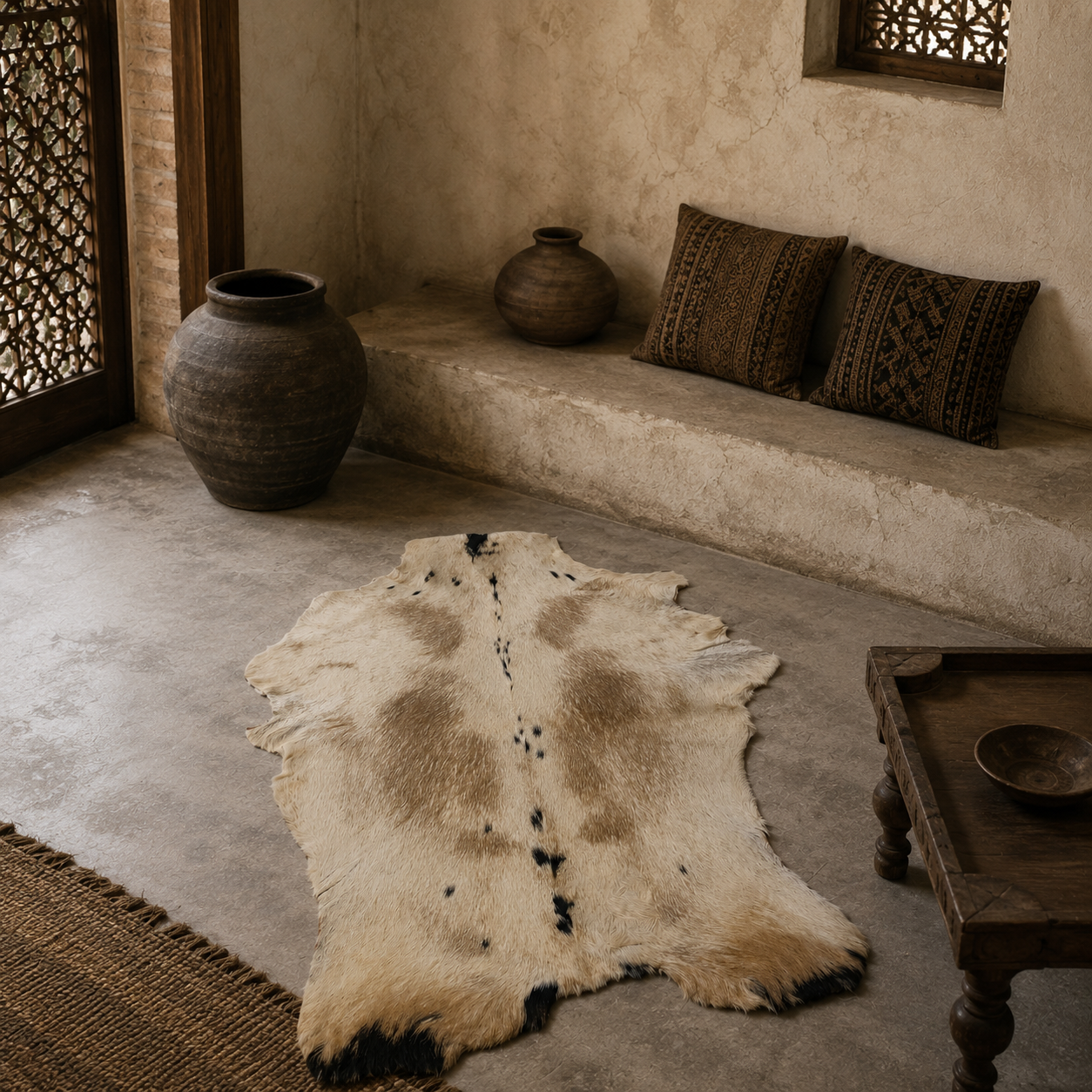 Goatskin Rug GR-166 37x27 INCH