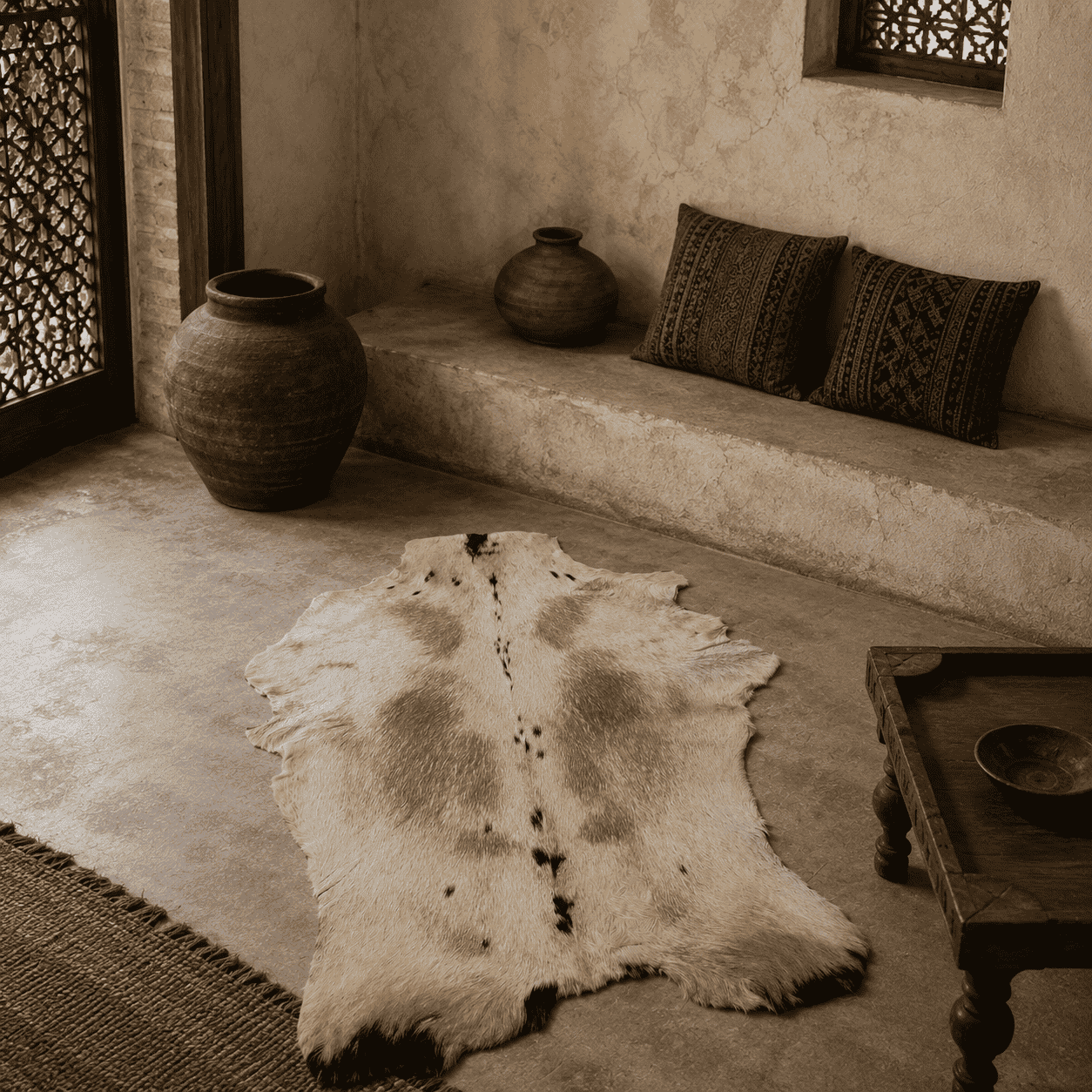 Goatskin Rug GR-166 37x27 INCH