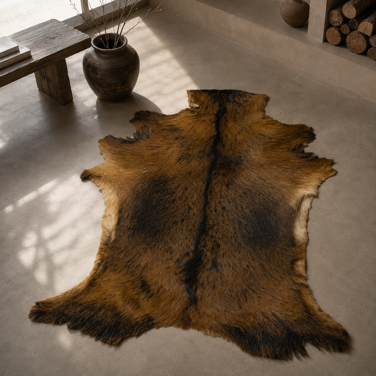 Goatskin Rug GR-168 36x28 INCH