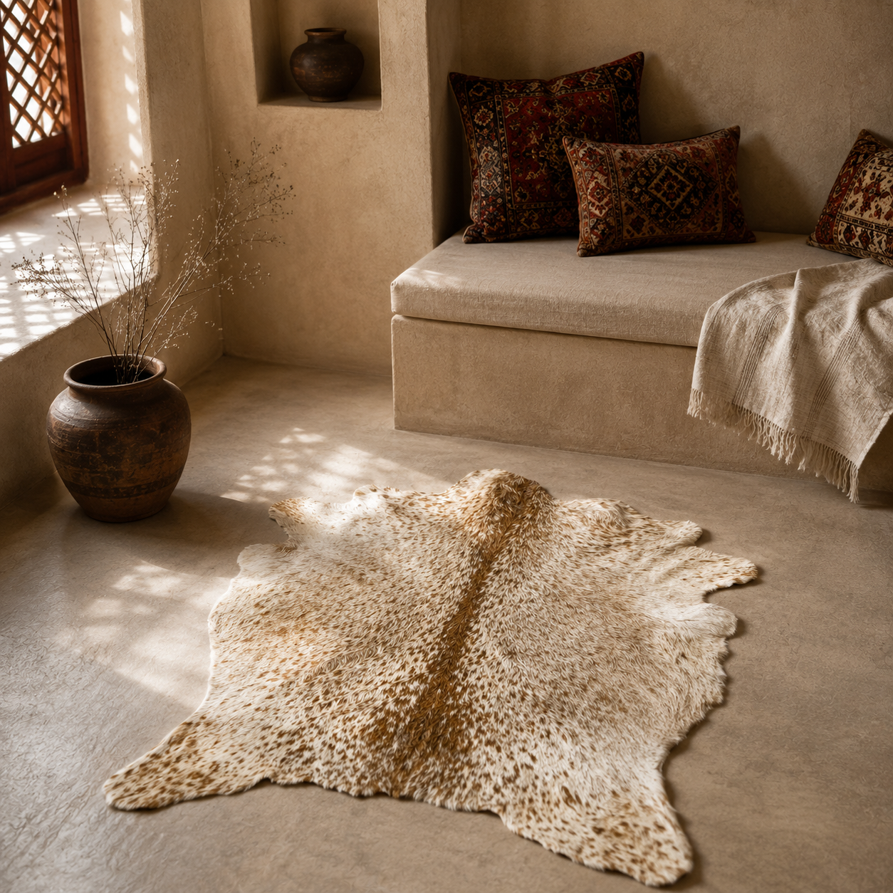 Goatskin Rug GR-169 37x33 INCH