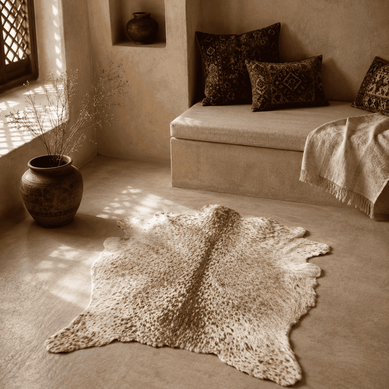 Goatskin Rug GR-169 37x33 INCH