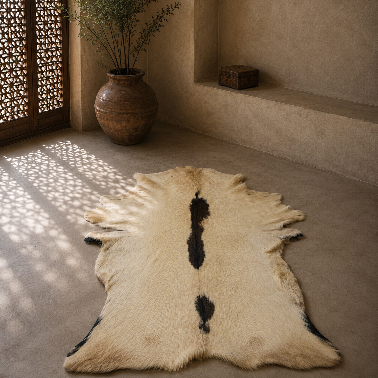 Goatskin Rug GR-173 43x28 INCH
