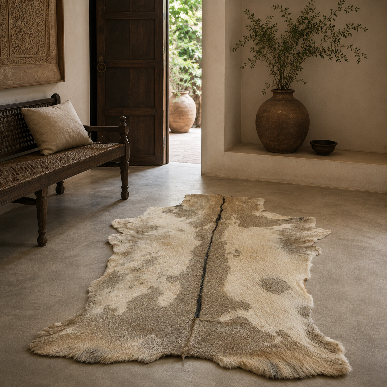 Goatskin Rug GR-174 41x28 INCH