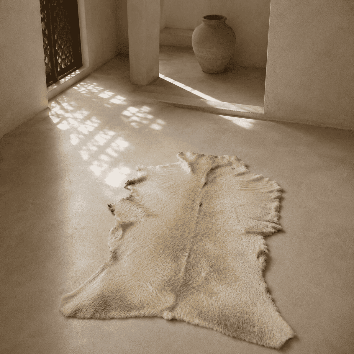 Goatskin Rug GR-176 43x28 INCH