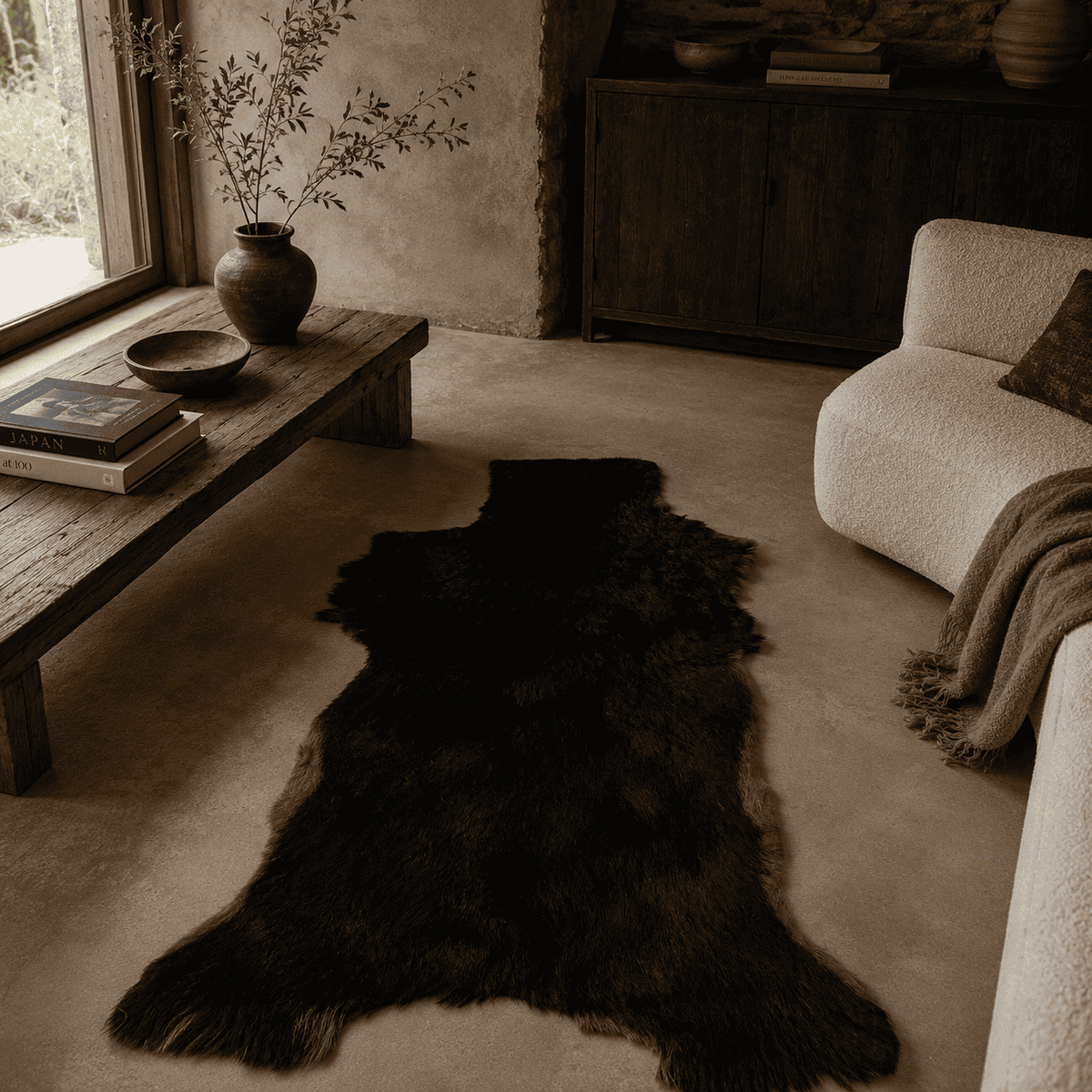 Goatskin Rug GR-184 46x26 INCH