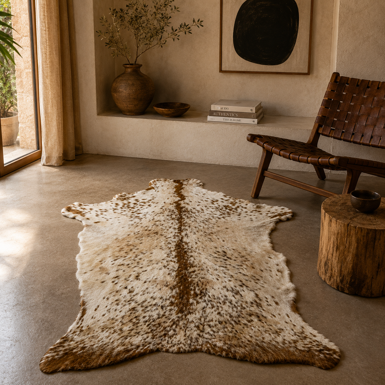 Goatskin Rug GR-189 44x34 INCH