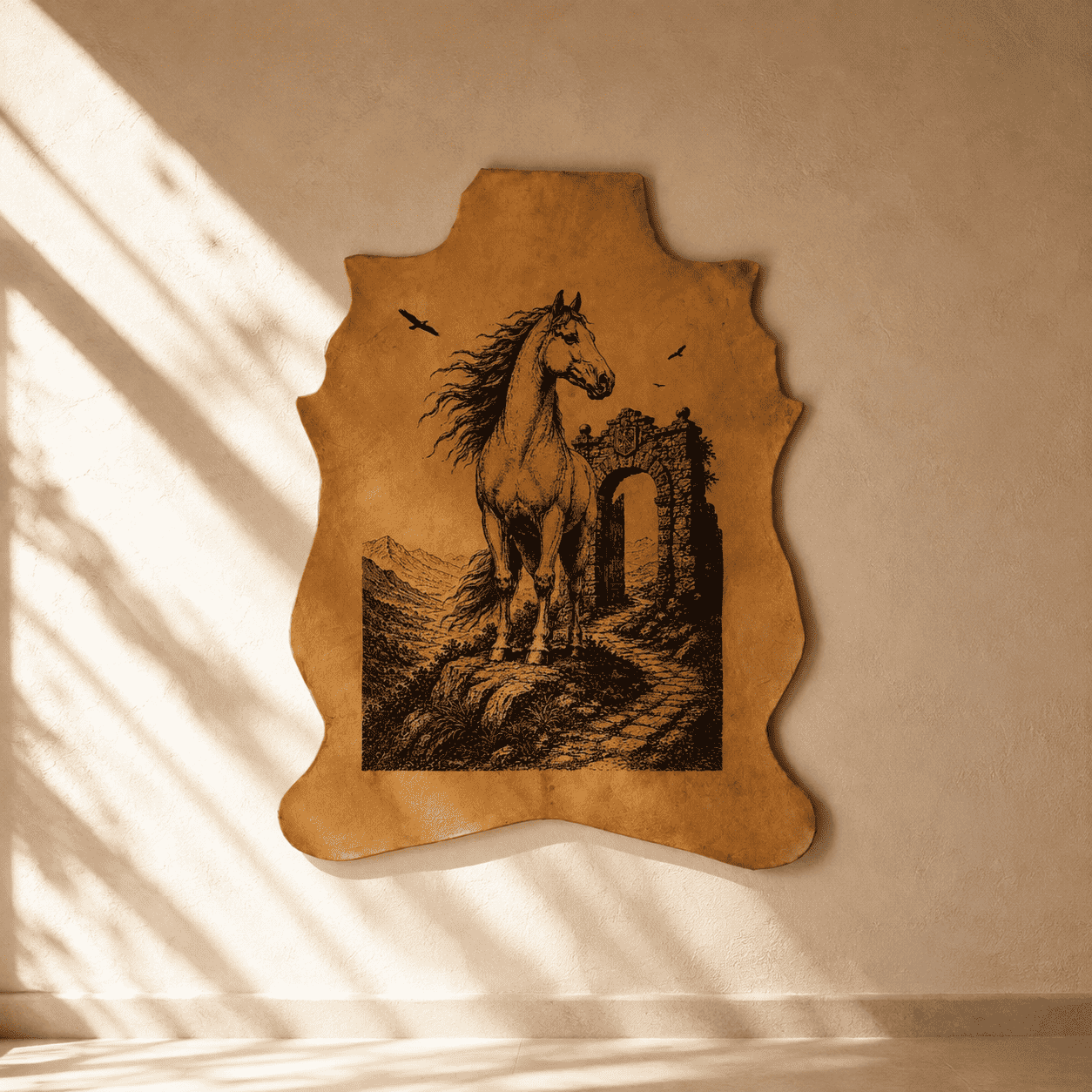 LA-107 The Noble Stallion 32x24 INCH